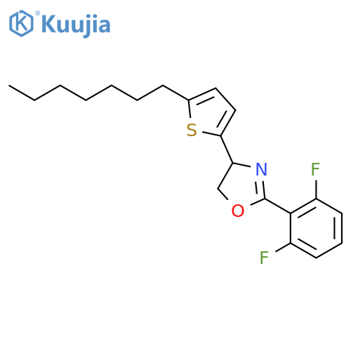 OXAZOLE, 2-(2,6-DIFLUOROPHENYL)-4-(5-HEPTYL-2-THIENYL)-4,5-DIHYDRO- structure
