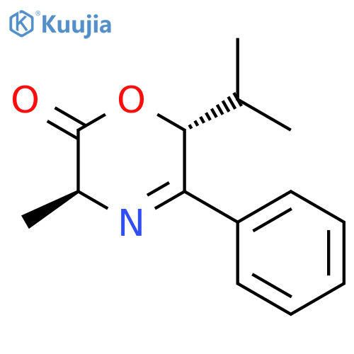 2H-1,4-Oxazin-2-one,3,6-dihydro-3-methyl-6-(1-methylethyl)-5-phenyl-, (3S,6R)- structure
