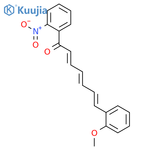 2,4,6-HEPTATRIEN-1-ONE, 7-(METHOXYPHENYL)-1-(NITROPHENYL)- structure