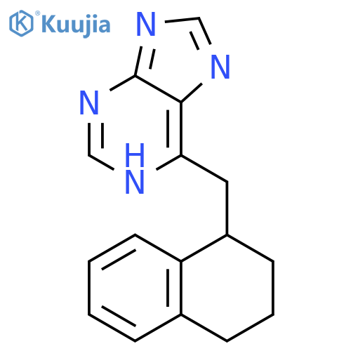 1H-Purine, 6-[(1,2,3,4-tetrahydro-1-naphthalenyl)methyl]- structure
