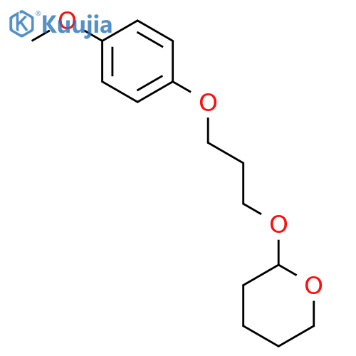 2H-Pyran, tetrahydro-2-[3-(4-methoxyphenoxy)propoxy]- structure