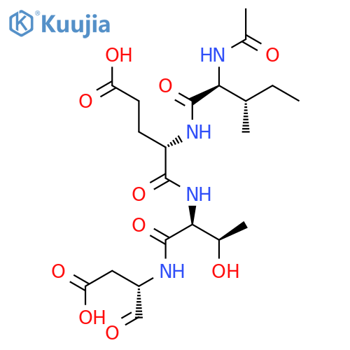 Ac-Ile-Glu-Thr-Asp-aldehyde (pseudo acid) structure