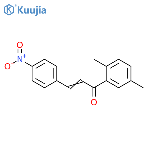 2-Propen-1-one, 1-(2,5-dimethylphenyl)-3-(4-nitrophenyl)- structure