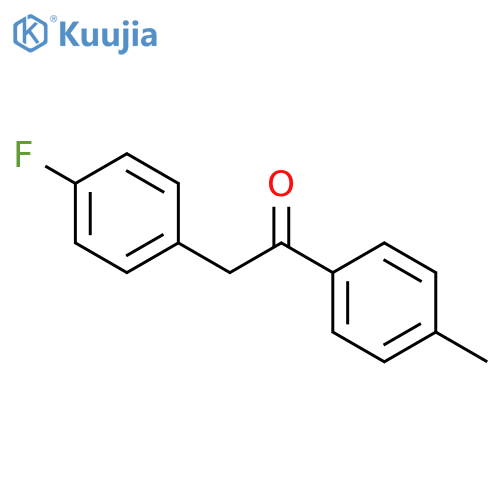 2-(4-Fluorophenyl)-1-p-tolylethanone structure