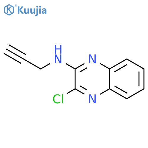 3-chloro-N-(prop-2-yn-1-yl)quinoxalin-2-amine structure
