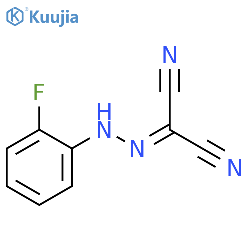 Propanedinitrile, [(2-fluorophenyl)hydrazono]- structure