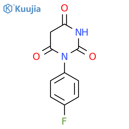 1-(4-fluorophenyl)-1,3-diazinane-2,4,6-trione structure