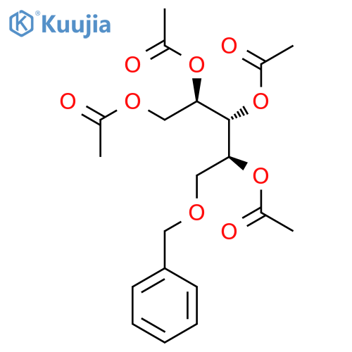 Xylitol, 1-O-(phenylmethyl)-, tetraacetate structure