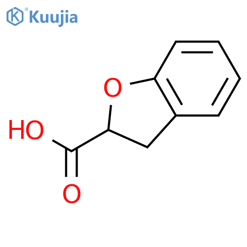 2,3-Dihydrobenzofuran-2-carboxylic acid structure