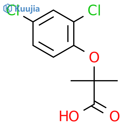 2-(2,4-Dichlorophenoxy)-2-methylpropanoic acid structure