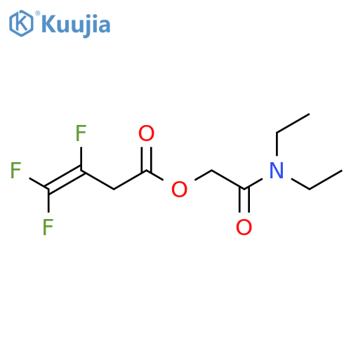 3-Butenoic acid, 3,4,4-trifluoro-, 2-(diethylamino)-2-oxoethyl ester structure