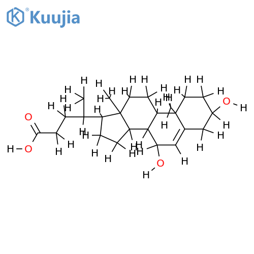 (3beta,7beta)-3,7-Dihydroxychol-5-3n-24-oic acid structure