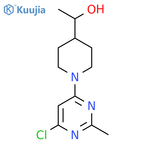 1-(1-(6-Chloro-2-methylpyrimidin-4-yl)piperidin-4-yl)ethan-1-ol structure