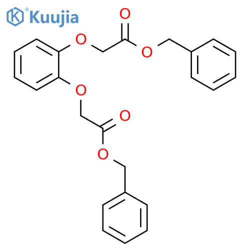 Acetic acid, 2,2'-[1,2-phenylenebis(oxy)]bis-, bis(phenylmethyl) ester structure