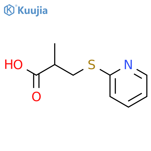 Propanoic acid,2-methyl-3-(2-pyridinylthio)-, (2S)- structure