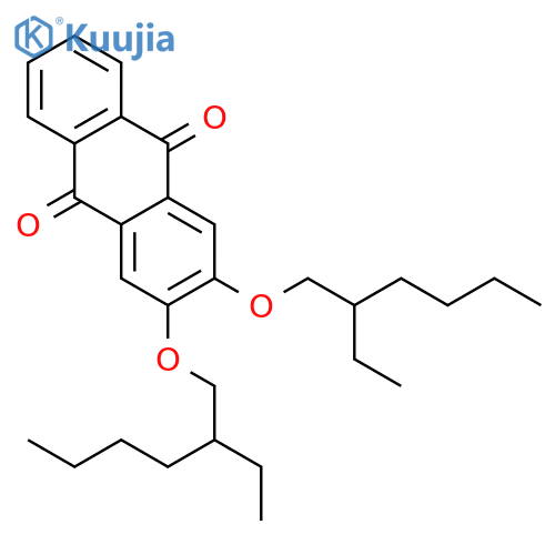 9,10-Anthracenedione, 2,3-bis[(2-ethylhexyl)oxy]- structure