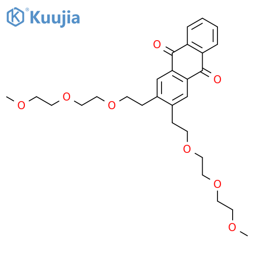9,10-Anthracenedione, 2,3-bis[2-[2-(2-methoxyethoxy)ethoxy]ethyl]- structure