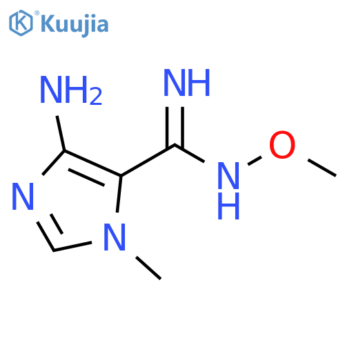 4-amino-N-methoxy-1-methyl-1H-Imidazole-5-carboximidamide structure