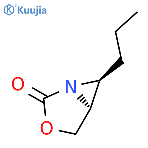 3-Oxa-1-azabicyclo[3.1.0]hexan-2-one, 6-propyl-, (5R,6S)-rel- structure