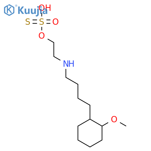 O-[2-({4-[(2S)-2-methoxycyclohexyl]butyl}amino)ethyl] hydrogen sulfurothioate structure