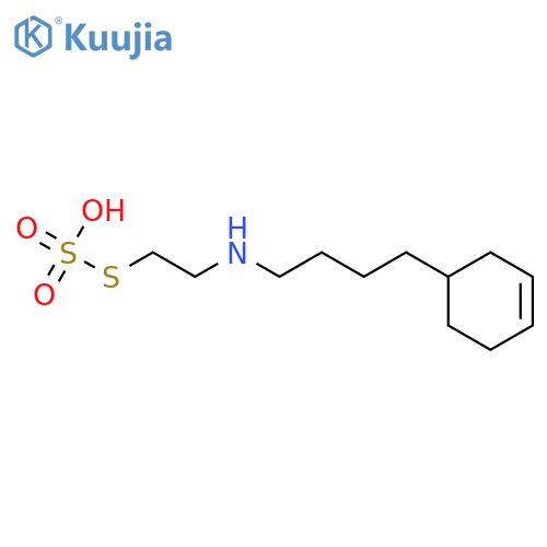 Thiosulfuric acid,S-[2-[[4-(3-cyclohexen-1-yl)butyl]amino]ethyl] ester structure