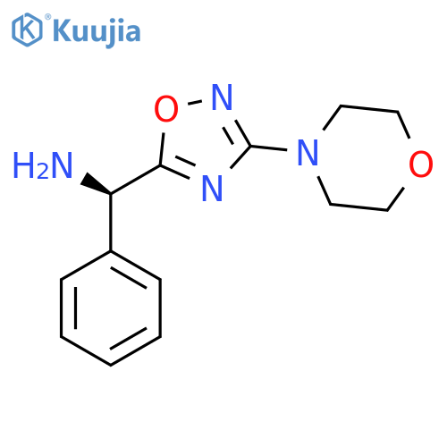 (R)-3-(morpholin-4-yl)-1,2,4-oxadiazol-5-yl(phenyl)methanamine structure