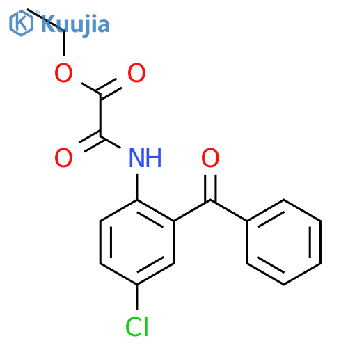 Ethyl (2-Benzoyl-4-chlorophenyl)-amino(oxo)acetate structure