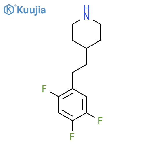 4-2-(2,4,5-trifluorophenyl)ethylpiperidine structure