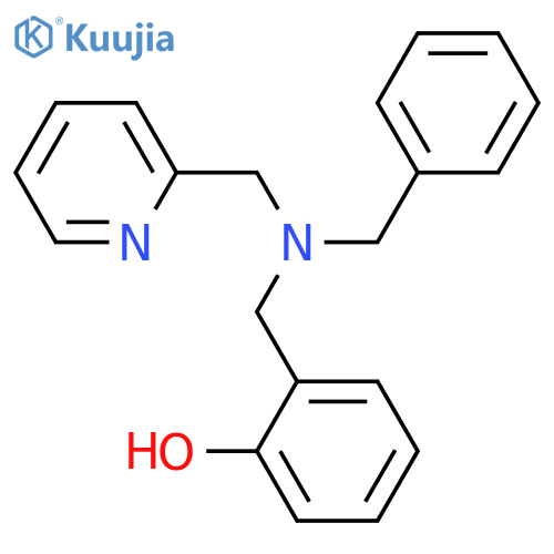 Phenol, 2-[[(phenylmethyl)(2-pyridinylmethyl)amino]methyl]- structure