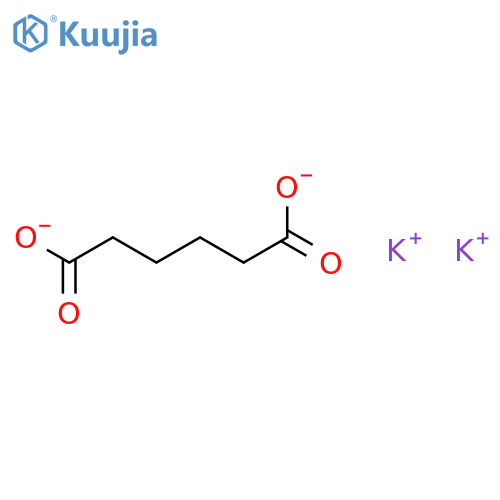 Hexanedioic acid,potassium salt (1:2) structure