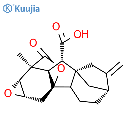 (1R,5R,8R,9S,10R,11S,12R,14S)-11-Methyl-6-methylidene-17-oxo-13,16-dioxahexacyclo[9.4.2.15,8.01,10.02,8.012,14]octadecane-9-carboxylic acid structure