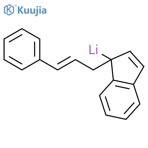 Lithium, [1-(3-phenyl-2-propenyl)-1H-inden-1-yl]- structure