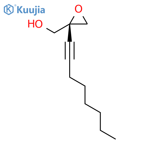 Oxiranemethanol, 2-(1-octynyl)-, (S)- structure