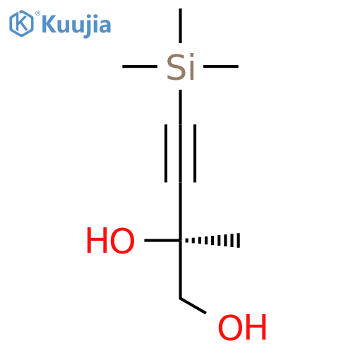 3-BUTYNE-1,2-DIOL, 2-METHYL-4-(TRIMETHYLSILYL)-, (S)- structure