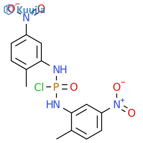 Phosphorodiamidic chloride, N,N'-bis(2-methyl-5-nitrophenyl)- structure