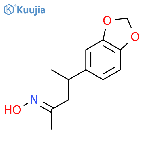 2-Pentanone, 4-(1,3-benzodioxol-5-yl)-, oxime, (E)- structure