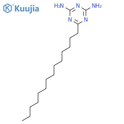 1,3,5-Triazine-2,4-diamine, 6-tetradecyl- structure