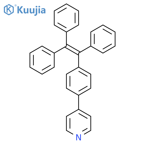 4-[4-(1,2,2-Triphenylethenyl)phenyl]pyridine structure