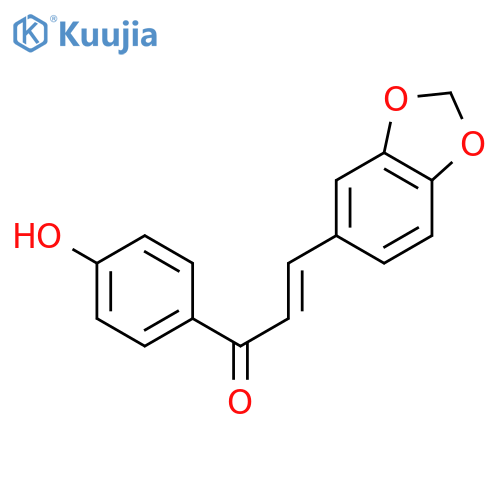 3-(1,3-Benzodioxol-5-yl)-1-(4-hydroxyphenyl)-2-propen-1-one structure