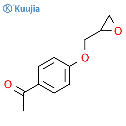 1-4-(2-Oxiranylmethoxy)phenylethanone structure