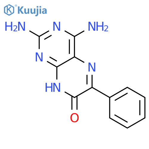 2,4-Diamino-6-phenyl-7-pteridinol structure