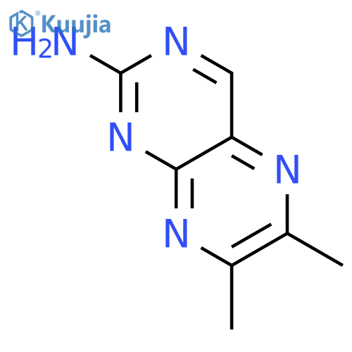 2-Pteridinamine,6,7-dimethyl- structure