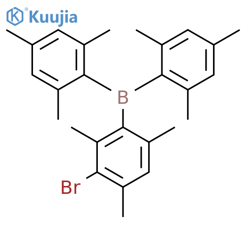 Borane, (3-bromo-2,4,6-trimethylphenyl)bis(2,4,6-trimethylphenyl)- structure