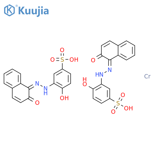 Chromate(3-),bis[4-(hydroxy-kO)-3-[2-[2-(hydroxy-kO)-1-naphthalenyl]diazenyl-kN1]benzenesulfonato(3-)]-,hydrogen (1:3) structure