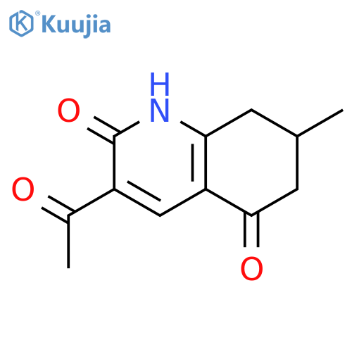 3-Acetyl-7,8-dihydro-7-methyl-2,5(1H,6H)-quinolinedione structure