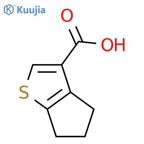4H,5H,6H-cyclopenta[b]thiophene-3-carboxylic acid structure