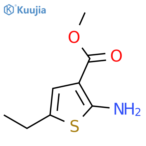 Methyl 2-amino-5-ethylthiophene-3-carboxylate structure