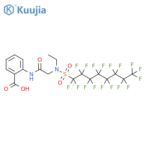 Benzoic acid,2-[[[ethyl[(heptadecafluorooctyl)sulfonyl]amino]acetyl]amino]- structure