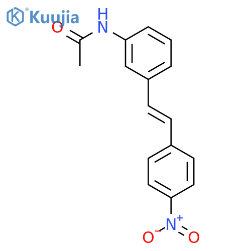 Acetamide,N-[3-[2-(4-nitrophenyl)ethenyl]phenyl]- structure