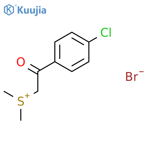 Sulfonium, [2-(4-chlorophenyl)-2-oxoethyl]dimethyl-, bromide structure
